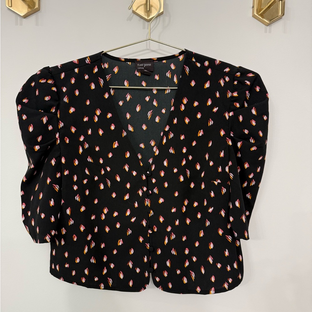 Black and Pink Women's Top